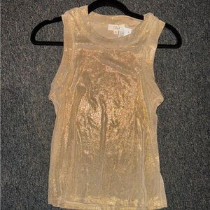 Elan Gold Sparkle Top